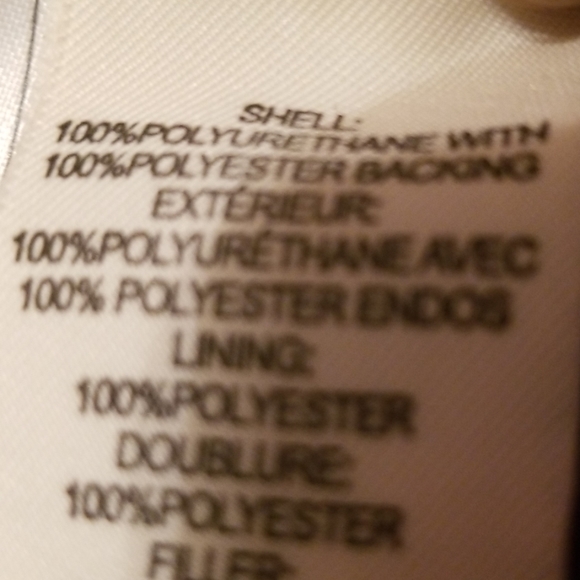 Vegan Leather Bomber Style Jacket - Picture 6 of 7